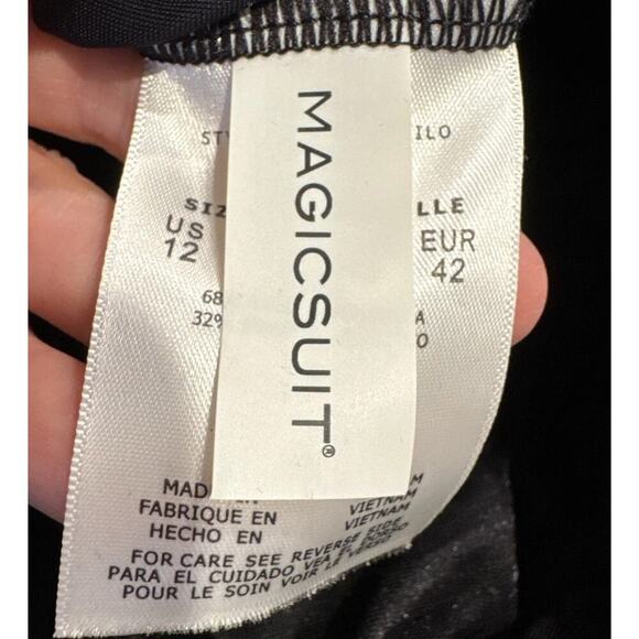 Magicsuit Women’s Size 12 Goddess One Shoulder Underwire One Piece Swimsuit Glam - Picture 8 of 11